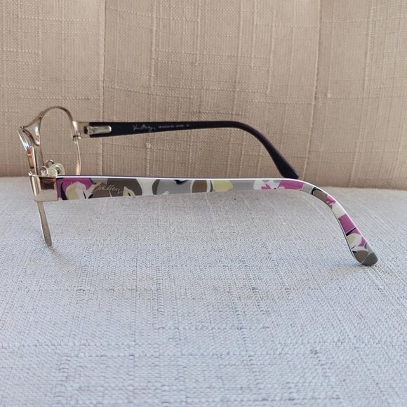 Vera Bradley Women Eyeglasses Sunglasses Frame Gold Tone VB ADRIAN Glasses - Picture 9 of 13